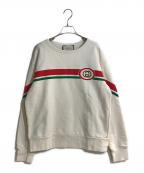 GUCCIグッチ）の古着「インターロッキンGクルーネックスウェット」｜アイボリー