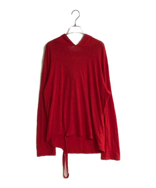 masu（エムエーエスユー）masu (エムエーエスユー) JACK HOODIE レッド サイズ:46の古着・服飾アイテム