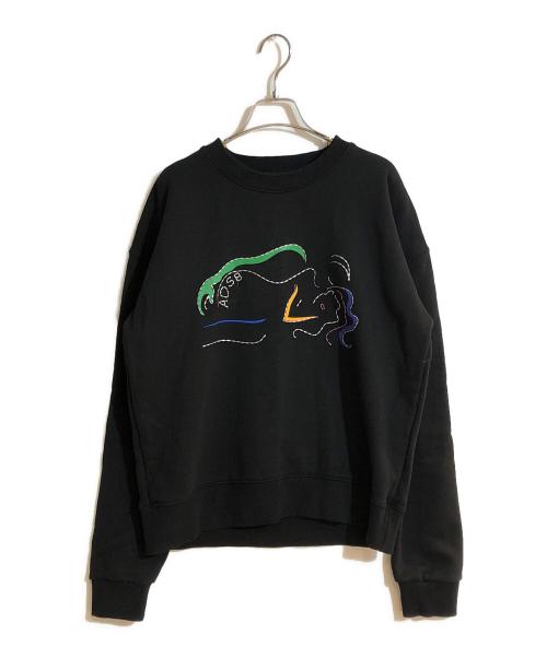 ADSB ANDERSSON BELL（アンダースンベル）ADSB ANDERSSON BELL (アンダースンベル) 刺繍スウェット ブラック サイズ:Mの古着・服飾アイテム