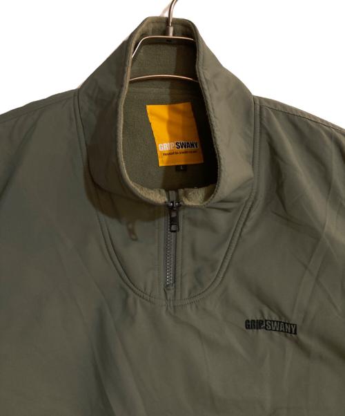 GRIP SWANY（グリップスワニー）GRIP SWANY (グリップスワニー) ポーラテックフリースライニングプルオーバー オリーブ サイズ:Ｌの古着・服飾アイテム