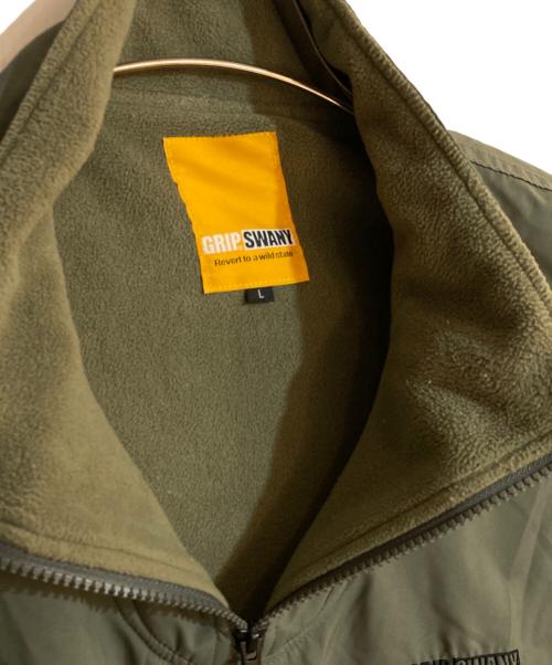 GRIP SWANY（グリップスワニー）GRIP SWANY (グリップスワニー) ポーラテックフリースライニングプルオーバー オリーブ サイズ:Ｌの古着・服飾アイテム