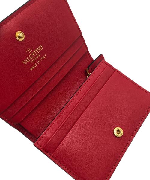 VALENTINO GARAVANI（ヴァレンティノ・ガラヴァーニ）VALENTINO GARAVANI (ヴァレンティノ・ガラヴァーニ) ロゴモチーフウォレット レッドの古着・服飾アイテム