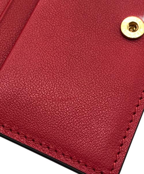 VALENTINO GARAVANI（ヴァレンティノ・ガラヴァーニ）VALENTINO GARAVANI (ヴァレンティノ・ガラヴァーニ) ロゴモチーフウォレット レッドの古着・服飾アイテム