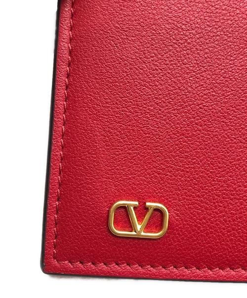 VALENTINO GARAVANI（ヴァレンティノ・ガラヴァーニ）VALENTINO GARAVANI (ヴァレンティノ・ガラヴァーニ) ロゴモチーフウォレット レッドの古着・服飾アイテム