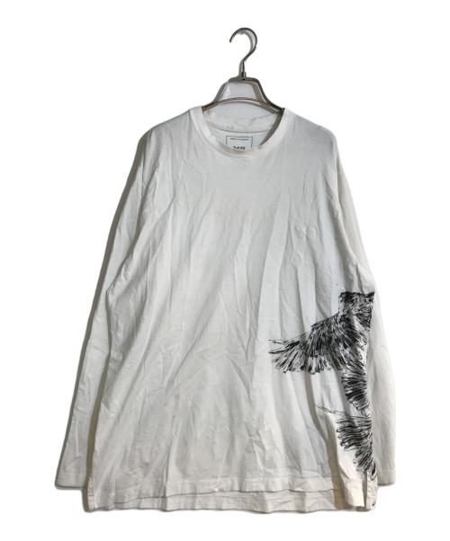 Y-3（ワイスリー）Y-3 (ワイスリー) Graphic Long Sleeve TEE ホワイト サイズ:Lの古着・服飾アイテム