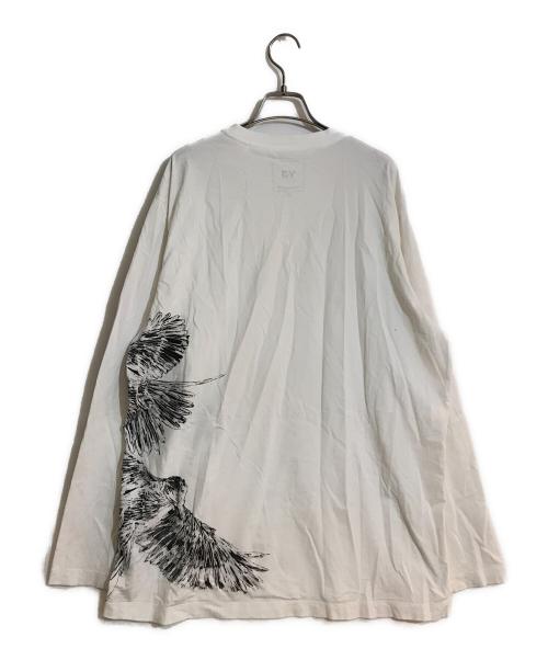 Y-3（ワイスリー）Y-3 (ワイスリー) Graphic Long Sleeve TEE ホワイト サイズ:Lの古着・服飾アイテム