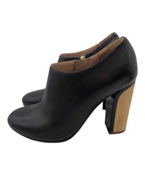 Chloe（クロエ）Chloe (クロエ) ウッドソールブーティ ブラック サイズ:37の古着・服飾アイテム