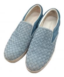 BOTTEGA VENETA（ボッテガベネタ）の古着「イントレチャートスリッポン」｜ブルー