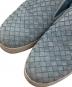 中古・古着 BOTTEGA VENETA (ボッテガベネタ) イントレチャートスリッポン ブルー サイズ:38 1/2：14000円