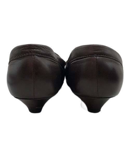 BOTTEGA VENETA（ボッテガベネタ）BOTTEGA VENETA (ボッテガベネタ) イントレチャートヒールローファー ブラウン サイズ:不明の古着・服飾アイテム