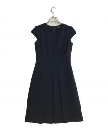 BROOKS BROTHERS（ブルックスブラザーズ）の古着「ノースリーブワンピース」｜ネイビー