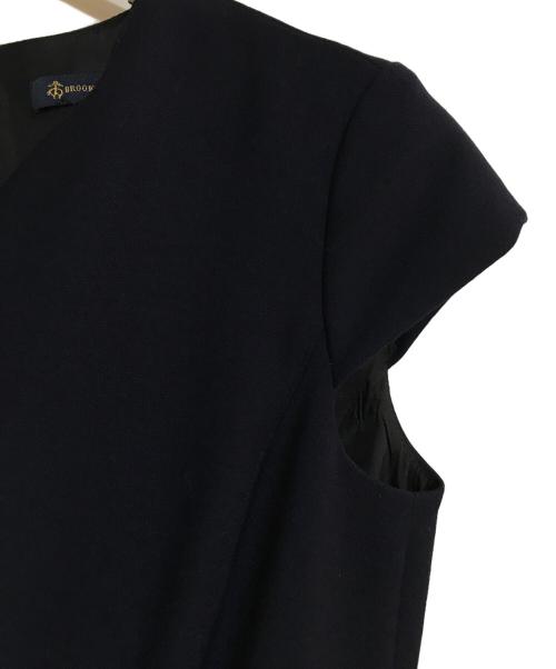 BROOKS BROTHERS（ブルックスブラザーズ）BROOKS BROTHERS (ブルックスブラザーズ) ノースリーブワンピース ネイビーの古着・服飾アイテム