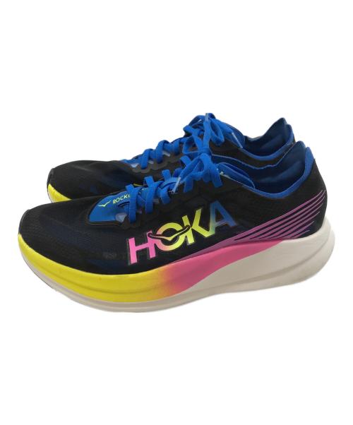 HOKAONEONE（ホカオネオネ）HOKAONEONE (ホカオネオネ) U ROCKET X 2/ランニングシューズ ロケットX2 ブラック サイズ:28の古着・服飾アイテム