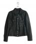 TOMORROW LAND（トゥモローランド）の古着「ラムレザージャケット」｜ブラック