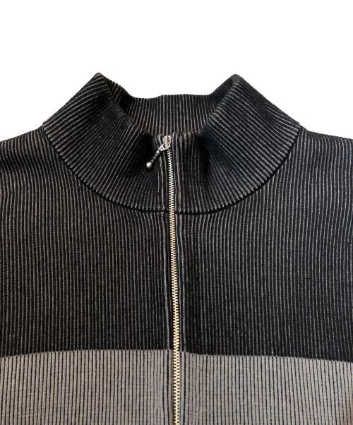 SUPREME（シュプリーム）Supreme (シュプリーム) 22AW 2-Tone Ribbed Zip Up Sweate ブラック サイズ:Lの古着・服飾アイテム