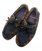 Timberland×WACKO MARIAティンバーランド×ワコマリア）の古着「レオパードハラコモカシンシューズ」｜ブラウン