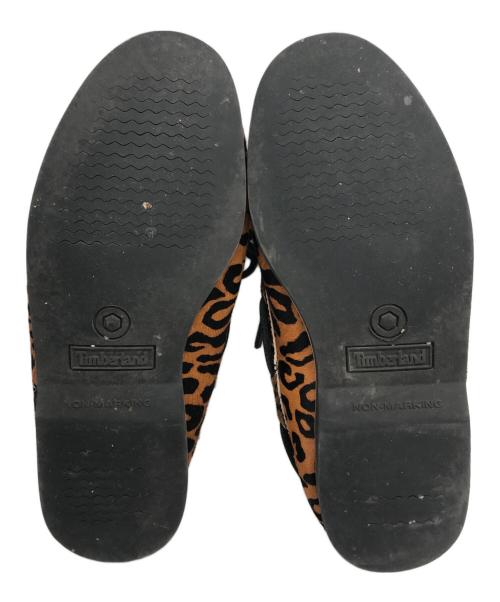 Timberland（ティンバーランド）Timberland (ティンバーランド) WACKO MARIA (ワコマリア) レオパードハラコモカシンシューズ ブラウン サイズ:25.5の古着・服飾アイテム