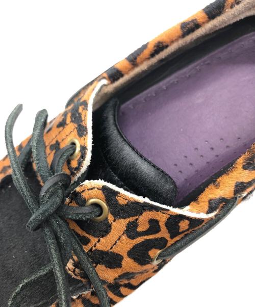 Timberland（ティンバーランド）Timberland (ティンバーランド) WACKO MARIA (ワコマリア) レオパードハラコモカシンシューズ ブラウン サイズ:25.5の古着・服飾アイテム