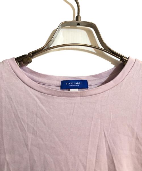 BLUE LABEL CRESTBRIDGE（ブルーレーベルクレストブリッジ）BLUE LABEL CRESTBRIDGE (ブルーレーベルクレストブリッジ) チェックチュールプリントセットアップワンピース ピンク サイズ:36の古着・服飾アイテム