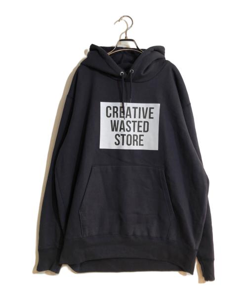 CREATIVE WASTED STORE（クリエイティブ・ウェイステッド・ストア）creative wasted store (クリエイティブ・ウェイステッド・ストア) パーカー ネイビー サイズ:ＸＸＬの古着・服飾アイテム