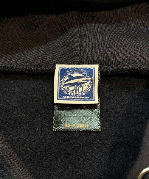 CREATIVE WASTED STORE（クリエイティブ・ウェイステッド・ストア）creative wasted store (クリエイティブ・ウェイステッド・ストア) パーカー ネイビー サイズ:ＸＸＬの古着・服飾アイテム