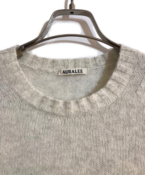 AURALEE（オーラリー）AURALEE (オーラリー) SHETLAND WOOL CASHMERE KNIT ホワイト サイズ:3の古着・服飾アイテム