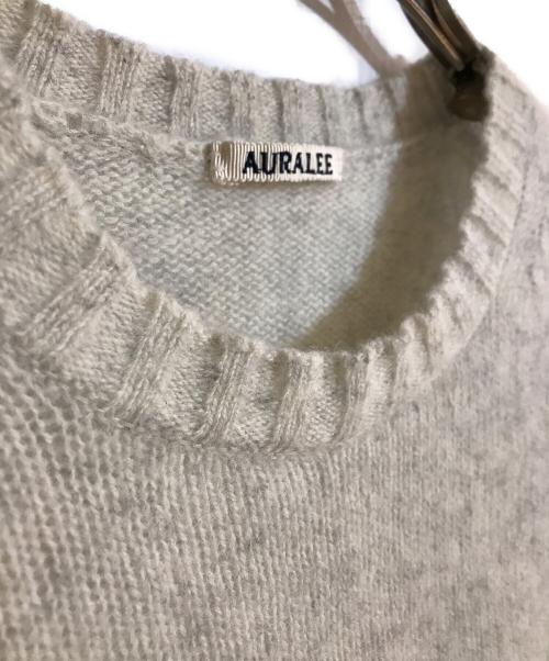AURALEE（オーラリー）AURALEE (オーラリー) SHETLAND WOOL CASHMERE KNIT ホワイト サイズ:3の古着・服飾アイテム