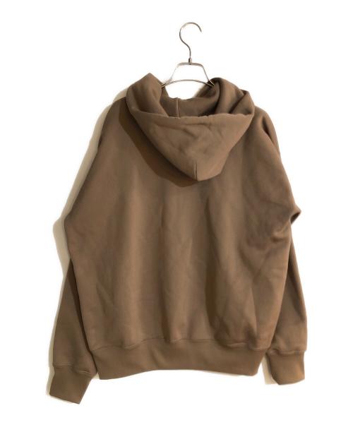 AURALEE（オーラリー）AURALEE (オーラリー) BAGGY POLYESTER SWEAT P/O PARKA／バギーポリエステルスウェットプルオーバーパーカー ブラウン サイズ:Ｓの古着・服飾アイテム
