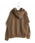 AURALEE (オーラリー) BAGGY POLYESTER SWEAT P/O PARKA／バギーポリエステルスウェットプルオーバーパーカー ブラウン サイズ:Ｓ：4500円