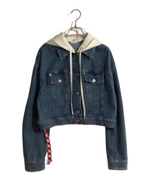 MIU MIU（ミュウミュウ）MIU MIU (ミュウミュウ) デニムジャケット インディゴ サイズ:40の古着・服飾アイテム