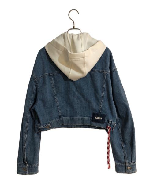 MIU MIU（ミュウミュウ）MIU MIU (ミュウミュウ) デニムジャケット インディゴ サイズ:40の古着・服飾アイテム