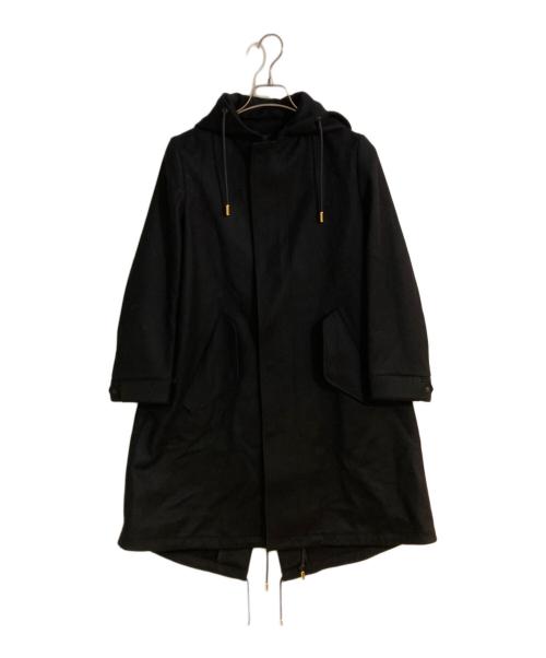 THE RERACS（ザ リラクス）THE RERACS (ザ リラクス) ウールフードコート ブラック サイズ:Sの古着・服飾アイテム