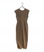 CLANEクラネ）の古着「BACK OPEN RASH GUARD ALL IN ONE／バックオープンラッシュガードオールインワン」｜ベージュ