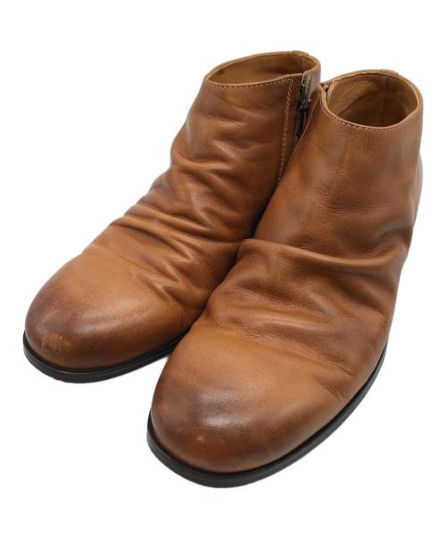 PADRONE（パドローネ）PADRONE (パドローネ) ショートサイドジップブーツ ブラウン サイズ:41の古着・服飾アイテム