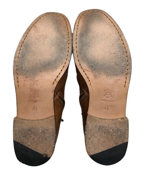 PADRONE（パドローネ）PADRONE (パドローネ) ショートサイドジップブーツ ブラウン サイズ:41の古着・服飾アイテム