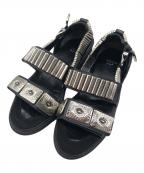 TOGA PULLAトーガ プルラ）の古着「Metal sneaker sandals」｜ブラック