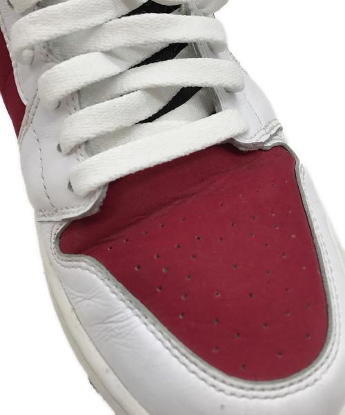NIKE（ナイキ）NIKE (ナイキ) Air Jordan 1 Retro High/エアジョーダンワンレトロハイ ホワイト×レッド サイズ:27cmの古着・服飾アイテム