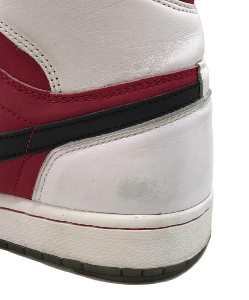 NIKE（ナイキ）NIKE (ナイキ) Air Jordan 1 Retro High/エアジョーダンワンレトロハイ ホワイト×レッド サイズ:27cmの古着・服飾アイテム