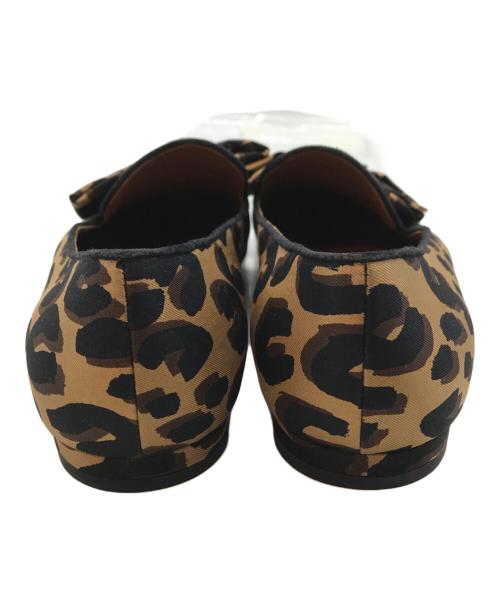 LOUIS VUITTON（ルイ ヴィトン）LOUIS VUITTON (ルイ ヴィトン) レオパードリボンパンプス ブラウン サイズ:38の古着・服飾アイテム