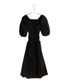 Estella.K（エステラケー）の古着「コットンリネンワンピース」｜ブラック