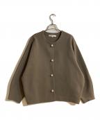 Rirandtureリランドチュール）の古着「パールボタンコーディガン」｜ブラウン