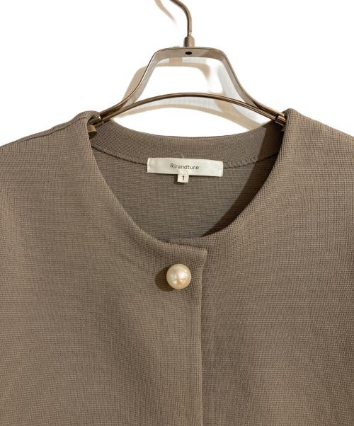 Rirandture（リランドチュール）Rirandture (リランドチュール) パールボタンコーディガン ブラウン サイズ:1の古着・服飾アイテム