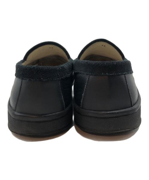 UNDER THE SUN（アンダー ザ サン）UNDER THE SUN (アンダー ザ サン) Cabaret Poval (キャバレーポバール) MANEBU (マネブ) レザーメッシュローファー ブラック サイズ:43の古着・服飾アイテム