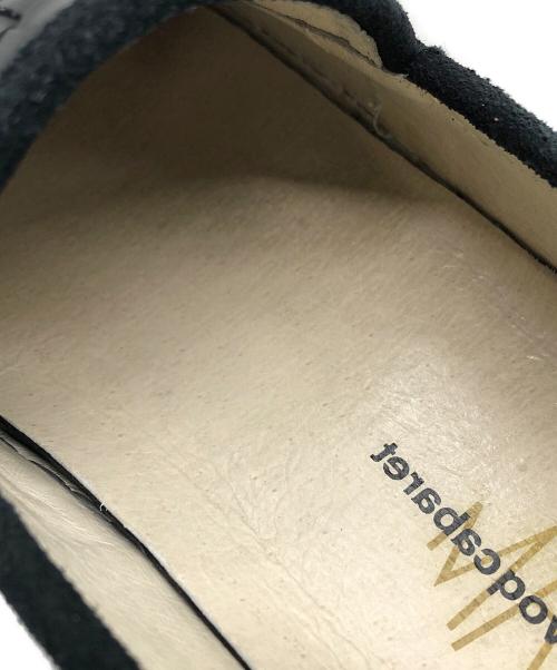 UNDER THE SUN（アンダー ザ サン）UNDER THE SUN (アンダー ザ サン) Cabaret Poval (キャバレーポバール) MANEBU (マネブ) レザーメッシュローファー ブラック サイズ:43の古着・服飾アイテム