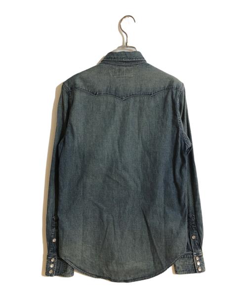 RRL（ダブルアールエル）RRL (ダブルアールエル) コンチョボタンデニムウエスタンシャツ インディゴ サイズ:Sの古着・服飾アイテム