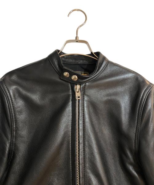 VANSON（バンソン）VANSON (バンソン) FREAK'S STORE (フリークスストア) シングルライダースジャケット ブラック サイズ:36の古着・服飾アイテム