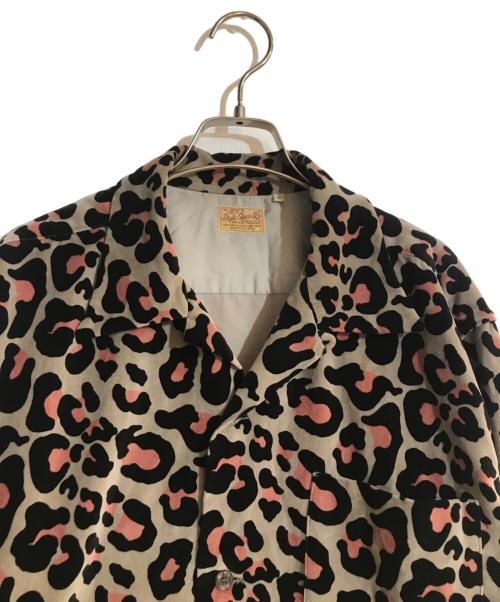 STYLE EYES（スタイルアイズ）STYLE EYES (スタイルアイズ) Leopard Velveteen Open Shirt/レオパードベルベティーンオープンシャツ グレー サイズ:Lの古着・服飾アイテム