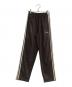 adidas originals（アディダスオリジナル）の古着「80s PREMIUM EMBOSSED 3-STRIPES TRACK PANT SHABRN/プレミアム エンボス加工 スリーストライプス トラックパンツ」｜ブラウン