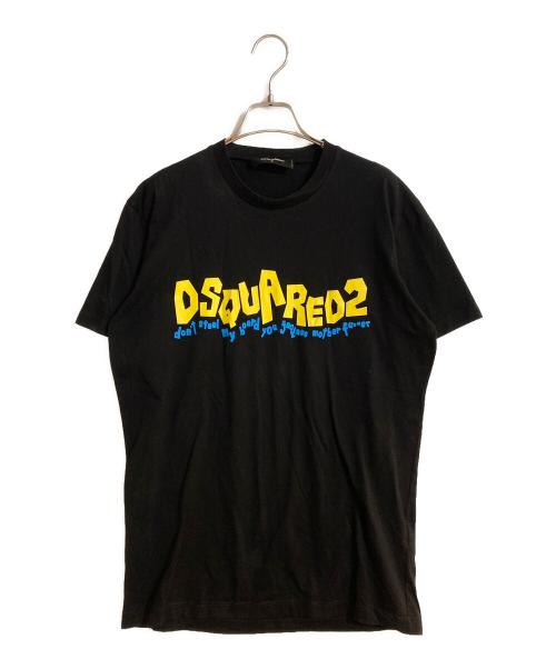 DSQUARED2（ディースクエアード）DSQUARED2 (ディースクエアード) プリントTシャツ ブラック サイズ:Mの古着・服飾アイテム