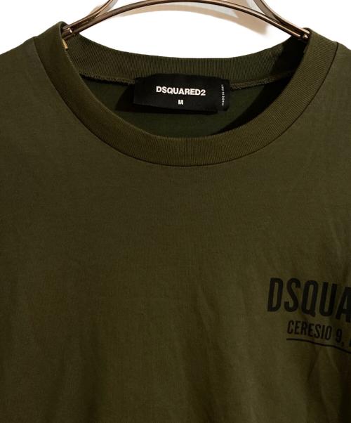 DSQUARED2（ディースクエアード）DSQUARED2 (ディースクエアード) プリントTシャツ グリーン サイズ:Mの古着・服飾アイテム